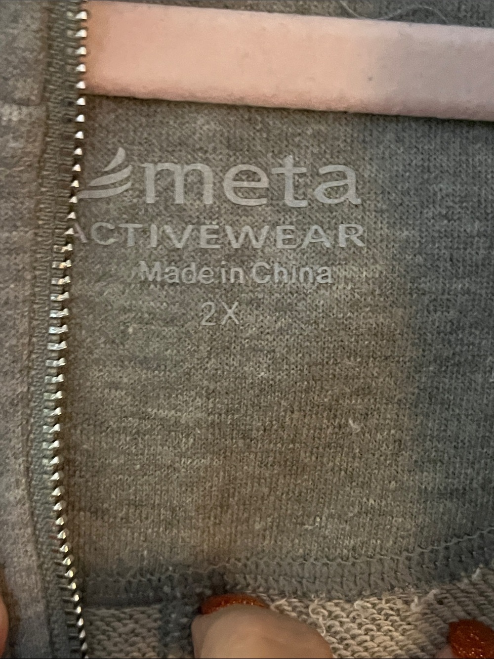 Unbranded Heather Grey French Terry Half-Zip Hooded Pullover Dress w/Pockets - Picture 3 of 13